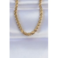 316L Çelik Gold Renk Arpa Model Kolye TJ-BKO8748