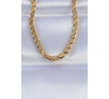 316L Çelik Gold Renk Arpa Model Kolye - TJ-BKO8748