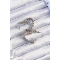 Pirinç Gold Gümüş Renkli Tırtıklı Kalp Küpe TJ-BKP9227