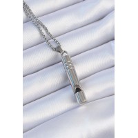 Acil Durum Düdüğü 316L Çelik Kararma Yapmaz Yüksek Desibel Kolye Unisex TJ-EBK1200