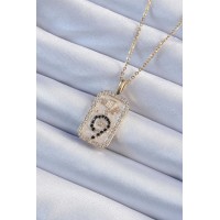 316L Çelik Zincir Renk Zirkon Taşlı Minimal Papatya Figürlü Tarot Kolye TJ-BKO9223