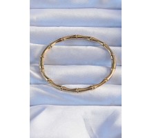 316L Çelik Altın Renk Kemik Model Bileklik - TJ-BB6392