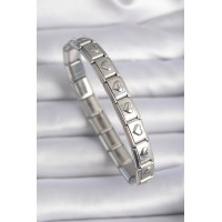 316L Çelik Gümüş Renk Kalp İşleme Nomination Charm Bileklik TJ-BB6461