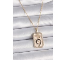 316L Çelik Gold Renk Zincir Akrep Burcu Zirkon Taşlı Kadın Kolye TJ-BKO9465