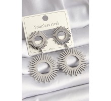 316L Çelik Gümüş Renk Sallantı Güneş Model Kadın Kolye - TJ-BKP9711