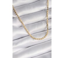 316L Çelik Gold Renk Ezme Kadın Kolye - TJ-BKO9519