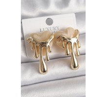 Pirinç Gold Renk Beyaz Sedefli Akan Kalp Model Kadın Küpe - TJ-BKP9893