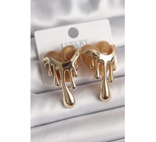 Pirinç Gold Renk Krem Sedefli Akan Kalp Model Kadın Küpe - TJ-BKP9895