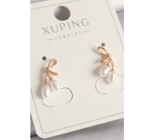 Pirinç Rose Renk İnci Detay Düğüm Model Kadın Küpe - TJ-BKP9922