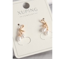 Pirinç Rose Renk İnci Detay Düğüm Model Kadın Küpe - TJ-BKP9922