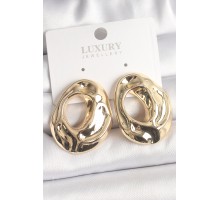 Pirinç Gold Renk Kemik Halka Model Kadın Küpe - TJ-BKP10043