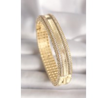 Pirinç Gold Renk Zirkon Taşlı Bileklik - TJ-BB6639