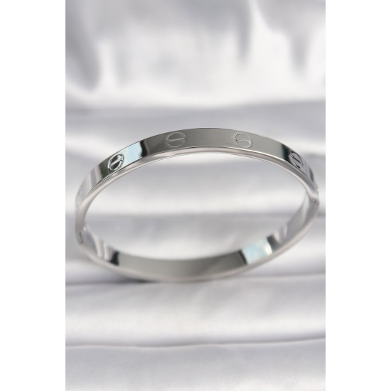 316L Çelik Gümüş Renk Cartier Model Kadın Bilezik - TJ-BB6736