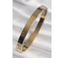 316L Çelik Gold Renk Cartier Model Kadın Kelepçe - TJ-BB6737