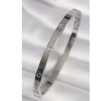 316L Çelik Gümüş Renk Cartier Model Kadın Bileklik - TJ-BB6738