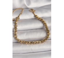 316L Çelik Gold Renk Dorika Model Kadın Bileklik - TJ-BB6786