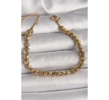 316L Çelik Gold Renk Dorika Model Kadın Bileklik - TJ-BB6786