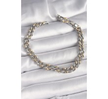 Pirinç Mix Renk Zirkon Taşlı Zincir Model VIP Seri Kadın Bileklik - TJ-BB6809