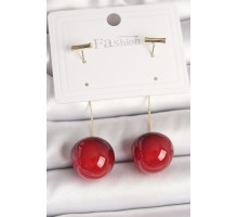 Pirinç Gold Renk Çivi Kiraz Model Kadın Küpe - TJ-BKP10377