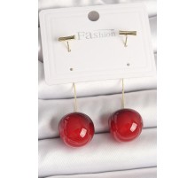 Pirinç Gold Renk Çivi Kiraz Model Kadın Küpe - TJ-BKP10377