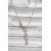 316L Çelik Gümüş Renk Zincir Zirkon Taşlı Yıldız Model Kadın Kolye - TJ-BKO9904