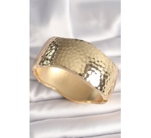 Pirinç Gold Renk İşleme Desenli Kadın Kelepçe - TJ-BB6858