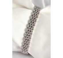 316L Çelik Gümüş Renk Zincir Model Erkek Bileklik - TJ-EB3721