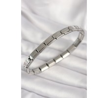 316L Çelik Gümüş Renk İnce Yazılı Nomination Kadın Bileklik - TJ-BB6876