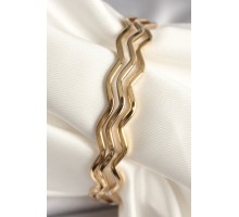 316L Çelik Gold Renk Ajda Model Kadın Bileklik - TJ-BB6877