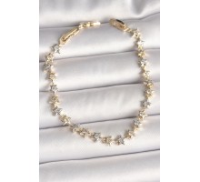 Pirinç Mix Renk Zirkon Taşlı Yıldız Model VIP Seri Kadın Bileklik - TJ-BB6881