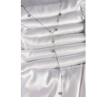 316L Çelik Gümüş Renk Topçuk Model Kadın Y Kolye - TJ-BKO10012