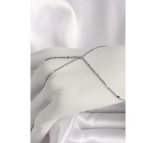 Pirinç Gümüş Renk Pul Detaylı Kadın Şahmeran - TJ-SN618