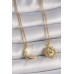 316L Çelik Gold Renk Ay Güneş Model Arkadaşlık Kadın Kolye - TJ-BKO10027