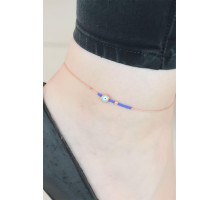 Lacivert Miyuki Taşlı Nazar Boncuklu Hal Hal - TJ-HH849-KS