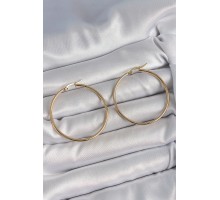 316 Çelik Gold Renk 43 mm Halka Model Kadın Küpe - TJ-BKP10510