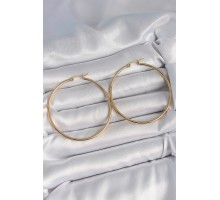 316 Çelik Gold Renk 53 mm Halka Model Kadın Küpe - TJ-BKP10511