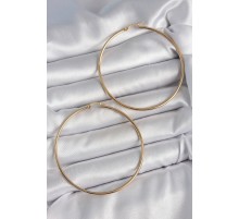 316 Çelik Gold Renk 63 mm Halka Model Kadın Küpe - TJ-BKP10512