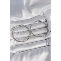 316 Çelik Gümüş Renk 53 mm Halka Model Kadın Küpe TJ-BKP10517