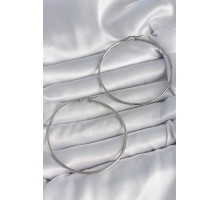 316 Çelik Gümüş Renk 63 mm Halka Model Kadın Küpe - TJ-BKP10518
