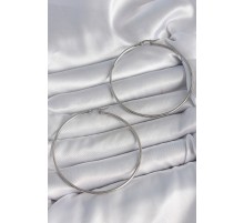 316 Çelik Gümüş Renk 63 mm Halka Model Kadın Küpe TJ-BKP10518