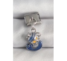 316L Çelik Gümüş Renk Sallantı Kova Burç Model Nomination Charm - TJ-BC1374