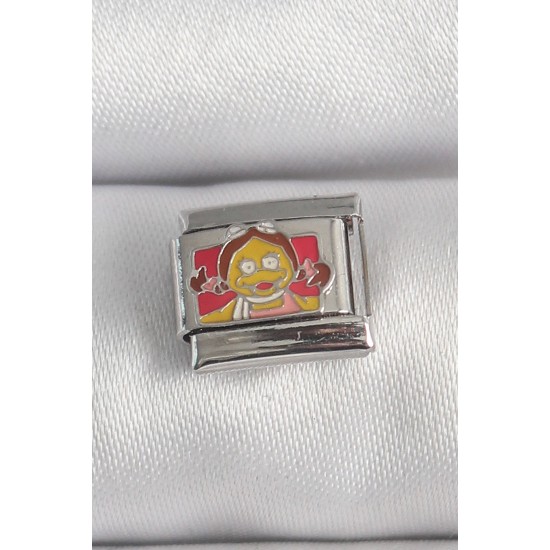 316L Çelik Gümüş Renk Renkli Çocuk İşlemeli Nomination Charm - TJ-BC1388