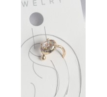 Pirinç Gold Renk Zirkon Taşlı Kadın Kıkırdak Küpe - TJ-BKP10573