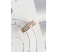 Pirinç Gold Renk Zirkon Taşlı Kadın Kıkırdak Küpe - TJ-BKP10577