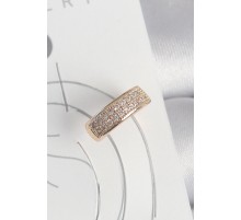 Pirinç Gold Renk Zirkon Taşlı Kadın Kıkırdak Küpe - TJ-BKP10577