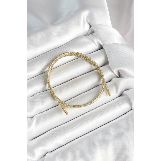 Mıknatıslı Gold Renk Sarmal Kadın Bileklik - TJ-BB6970