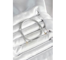 Mıknatıslı Gümüş Renk Sarmal Kadın Bileklik - TJ-BB6974