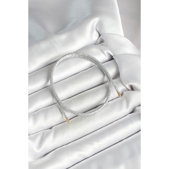 Mıknatıslı Gümüş Renk Sarmal Kadın Bileklik - TJ-BB6974