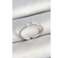 Pirinç Fiyonk Figürlü Zirkon Taşlı Gold Renk Ayarlanabilir Kadın Yüzük - TJ-BYK3773