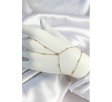 Pirinç Gold Renk Parçalı Zincir Şahmeran - TJ-SN640